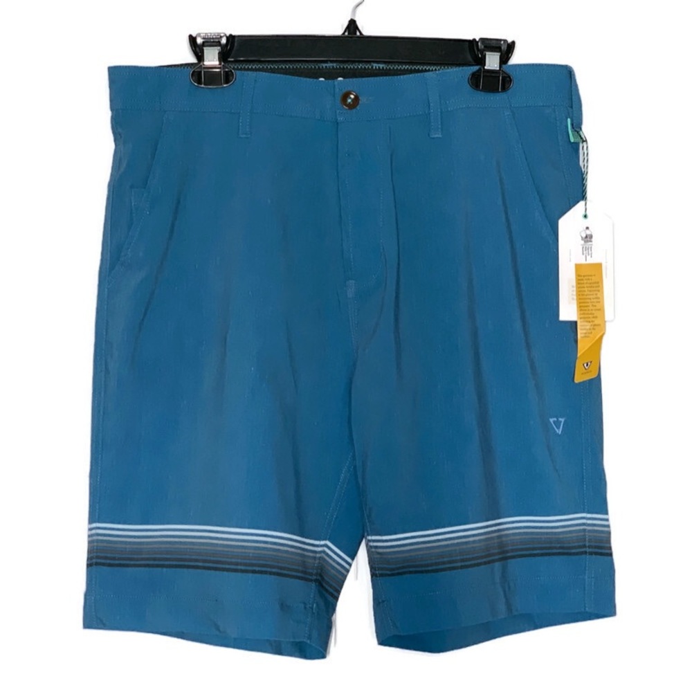 VISSLA Sunbar Men’s Boardwalk Shorts in Fiji Blue